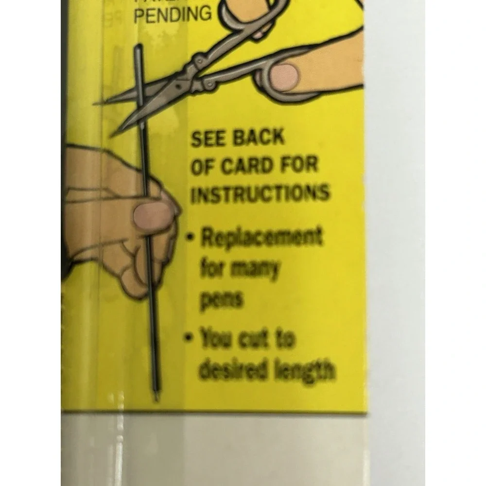 2 Eversharp Snip It Ballpoint Pen Refill SNP4/2 Black Ink Medium Replacement NEW